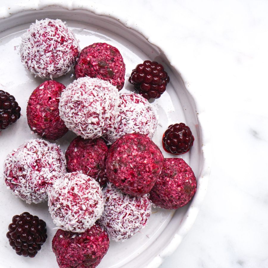 Blackberry Acai Bliss Balls