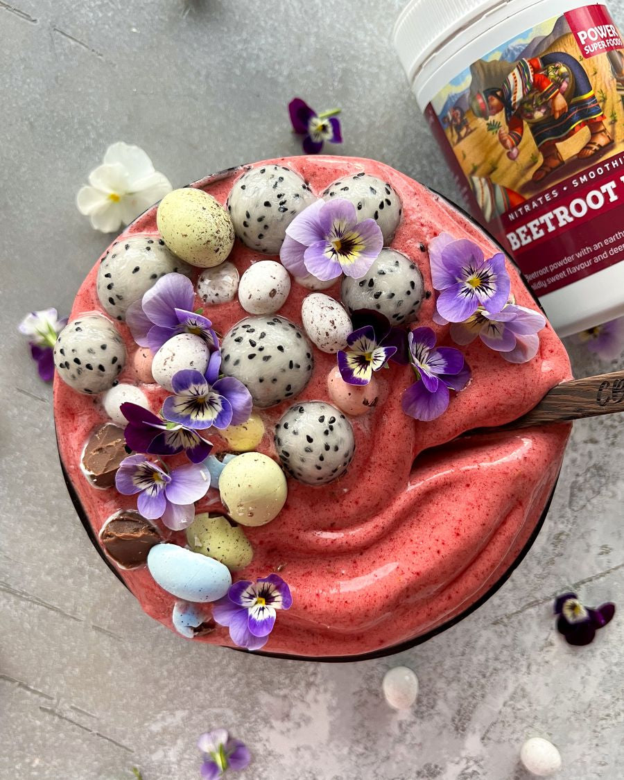 Beetroot Raspberry Smoothie Bowl