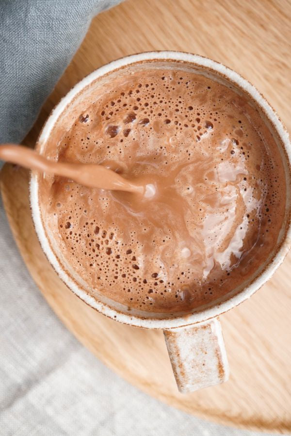 Hot chocolate with tahini