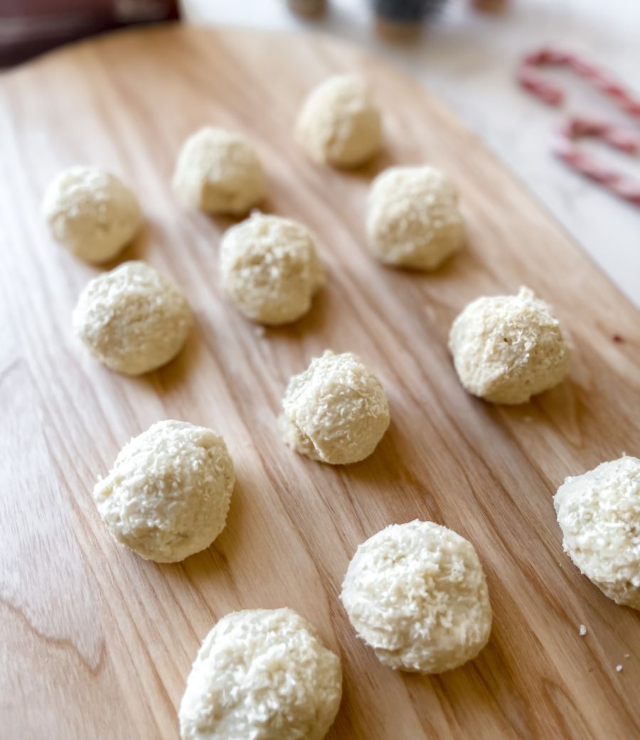 White Chocolate Coconut Truffles