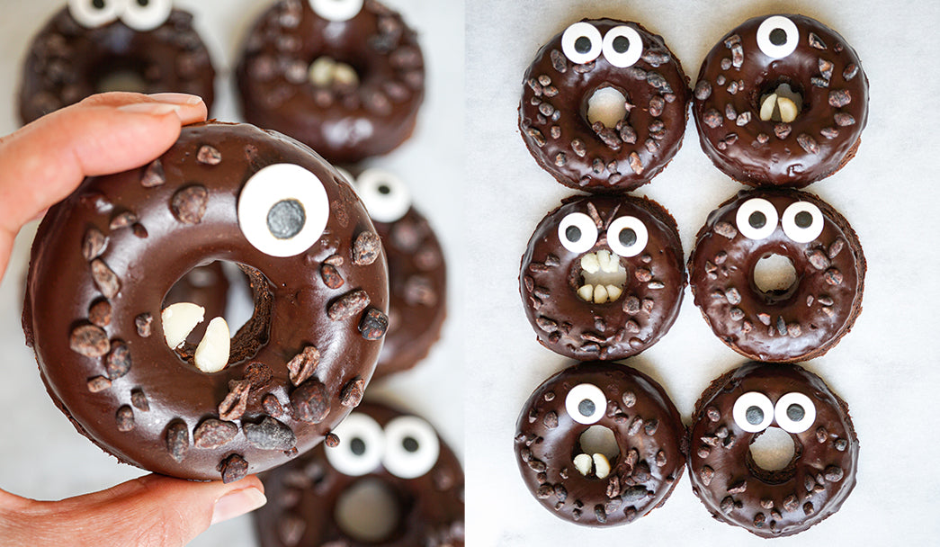 Halloween Chocolate Fudge Donuts