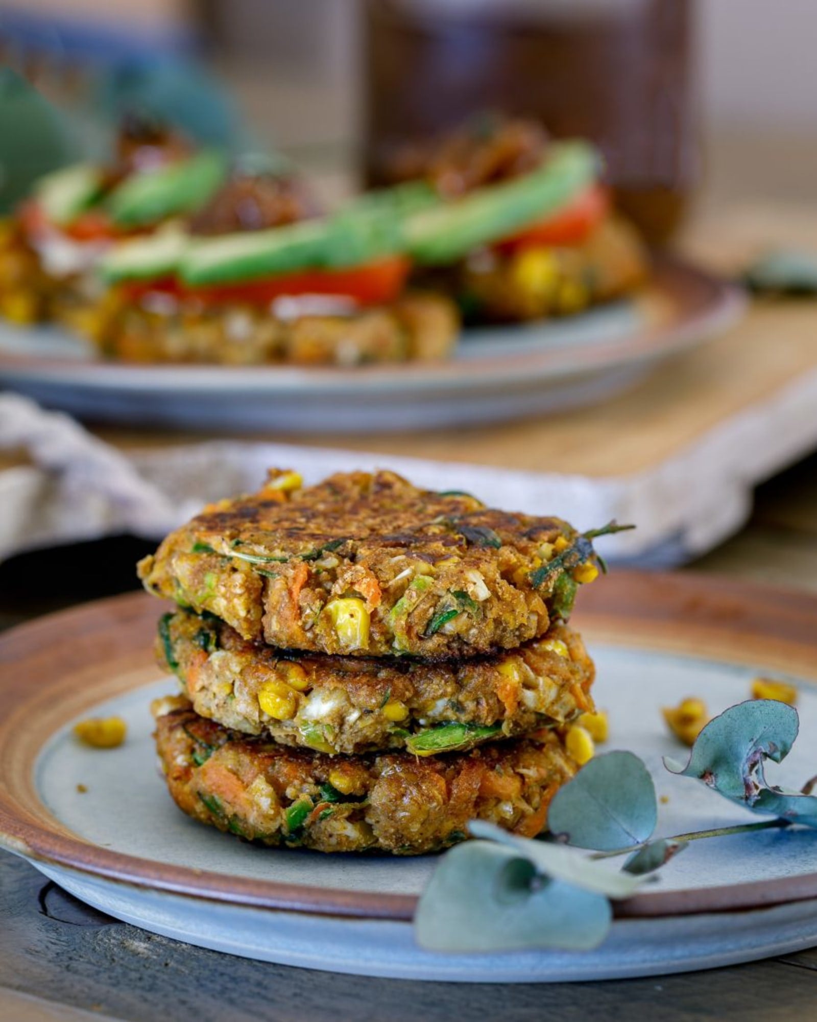 Carrot, Corn and Cauliflower Fritters