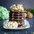 Cacao Maca pancakes and salted toffee sauce