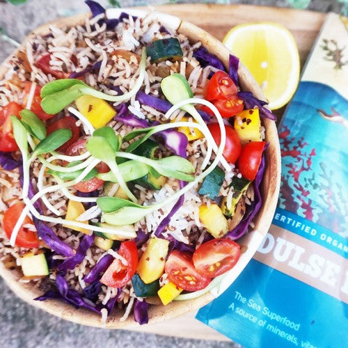 Rainbow sea veg rice