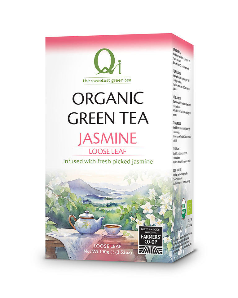 Qi Tea Green Tea Jasmine Loose Leaf