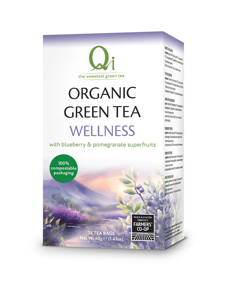 Qi Tea Green Tea Wellness Tea Bags